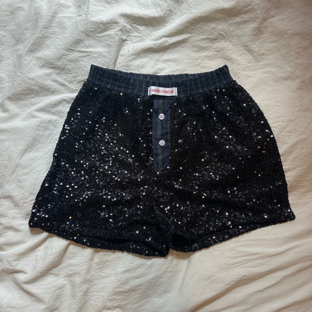 Hand Over Sequin Boxer Shorts
